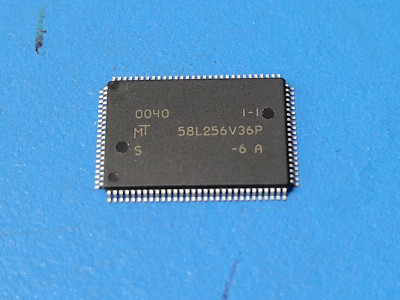 (1 PC) MT58L256V36PS-6 MICRON Cache SRAM, 256KX36, 3.5ns, CMOS, PQFP100