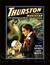 8.5x11 Vintage Howard Thurston Magic Poster Reproduction Fine Print Picture Deco