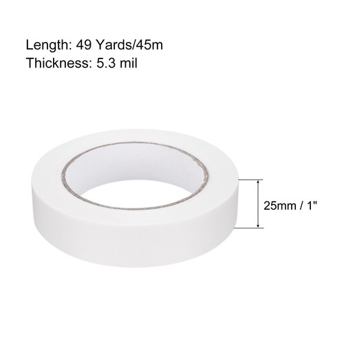 Cloth Bookbinding Repair Tape Roll 1 Inch x 49 Yards 5.3 Mil White - Picture 3 of 5