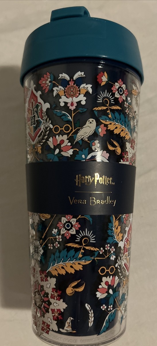 16 Vera Bradley Harry Potter Home To Hogwarts Double Wall Tumbler Cup  Lid