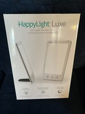 NEW Verilux HappyLight Luxe UV-free LED Happy Light Bright Lamp Therapy in White