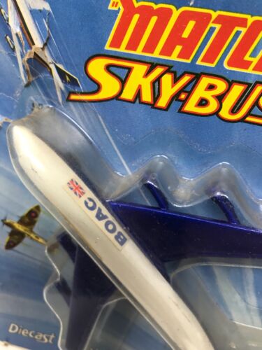 MATCHBOX SKY BUSTERS SB-10 BOING 747 BOAC BLISTERCARD M142 - Foto 3 di 4