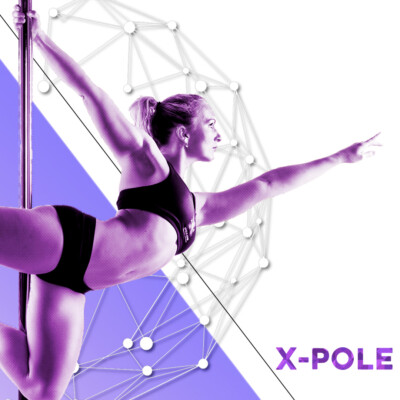 X-POLE X-PERT Pro 45mm Dance Pole - Titanium Gold (PX45TG) for