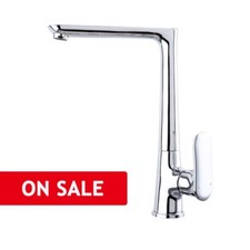 Kitchen Faucet Swivel Spout Single Handle Sink Pull Down Spray Mixer Tap Chrome