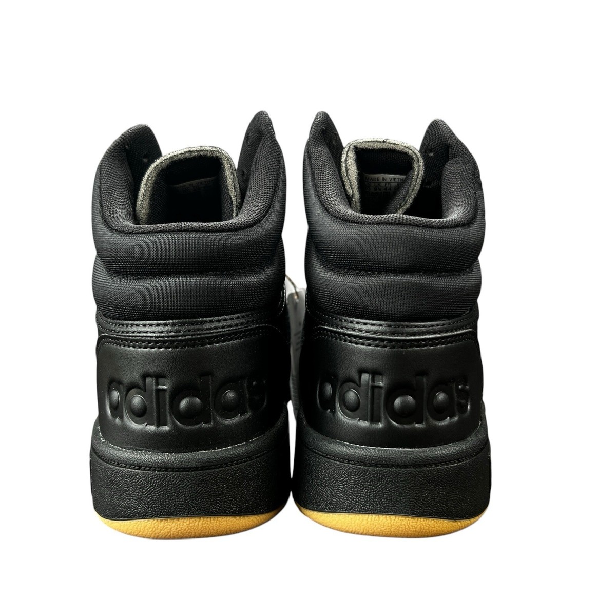 New Adidas Hoops Mid Gy4745 Basketball Sneakers Adidas Hoops 3.0 Mid Core Black Gum Basketball Shoes GY4745  main image 3
