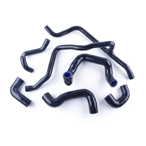 FOR BMW E30 M20 325 325i 6cy 1988-1993 BLACK SILICONE RADIATOR COOLANT HOSE KIT