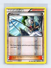 Fisherman 136/162 Uncommon BREAKthrough Pokemon Card Reverse Holo Lightly Played