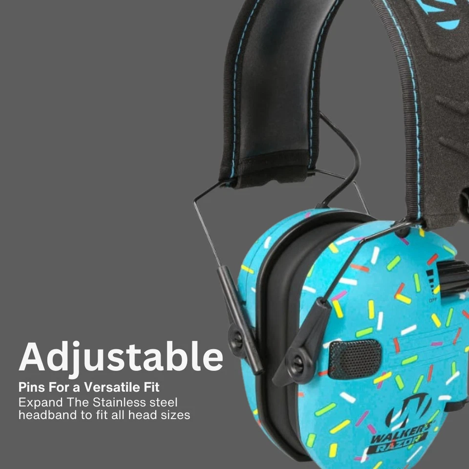 Walker's Razor Slim Electronic Muff (Blue, 2-Pack) Bundle with Accessories - Image 2 of 4