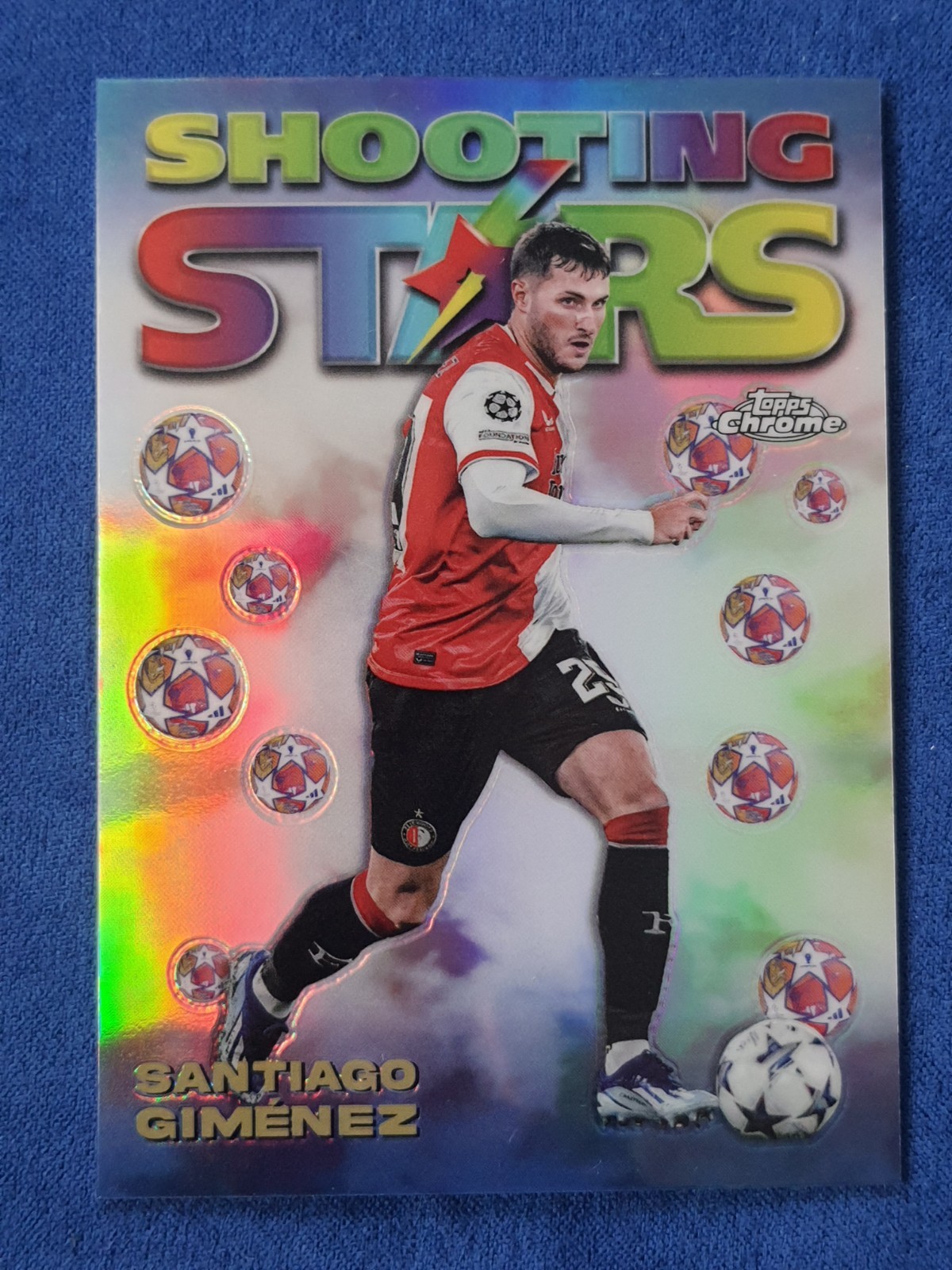 2023-24 Topps Chrome UCC Shooting Stars Santiago Gimenez Feyenoord Rotterdam