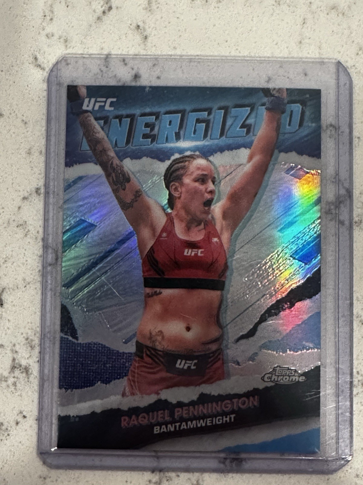 2024 Topps Chrome UFC - Energized Raquel Pennington #TME-6