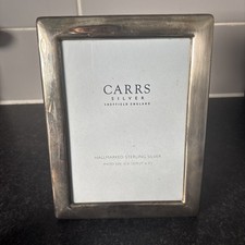 Carrs 7x5inch Sterling Silver Hallmarked Photo Frame Sheffield 925