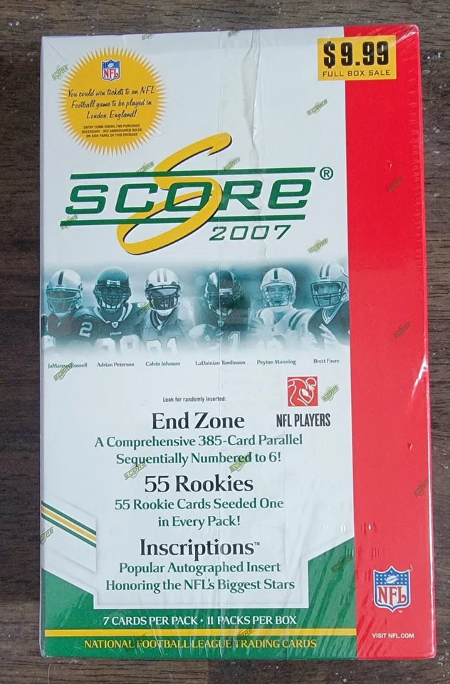 2007 Score NFL Football Blaster Box (77 Cards) - Factory Sealed - Image 2 of 4