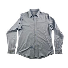 Rhone Commuter Shirt Mens Medium Slim Fit Light Blue Long Sleeve Button Down