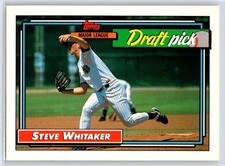 1992 Topps Steve Whitaker Rookie San Francisco Giants RC #369