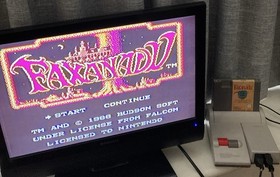 NES ~ FAXANADU ~ Nintendo Game NES-FX-GBR Game Cart Sleeve Inst Boxed Pal
