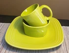 Fiesta Lemongrass Square 3pc Place Setting Plate Bowl Mug 825332 Box