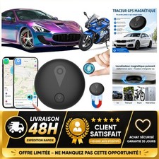 Traceur GPS Voiture Magnétique Sans Abonnement IP67 iOS Android