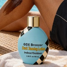 60x100ml Bronzer Dark Tanning Lotion Nat&uuml;rlicher Sicherer Langlebiger Br&auml;unung