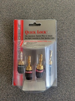 Monster Cable Quick Lock Tip 103212-00 New package for speakers