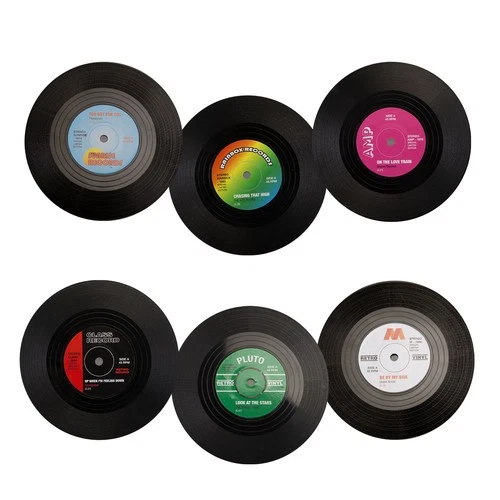 6 Pack Man Cave Vinyl Coasters Fathers Day Gift Present, Birthday