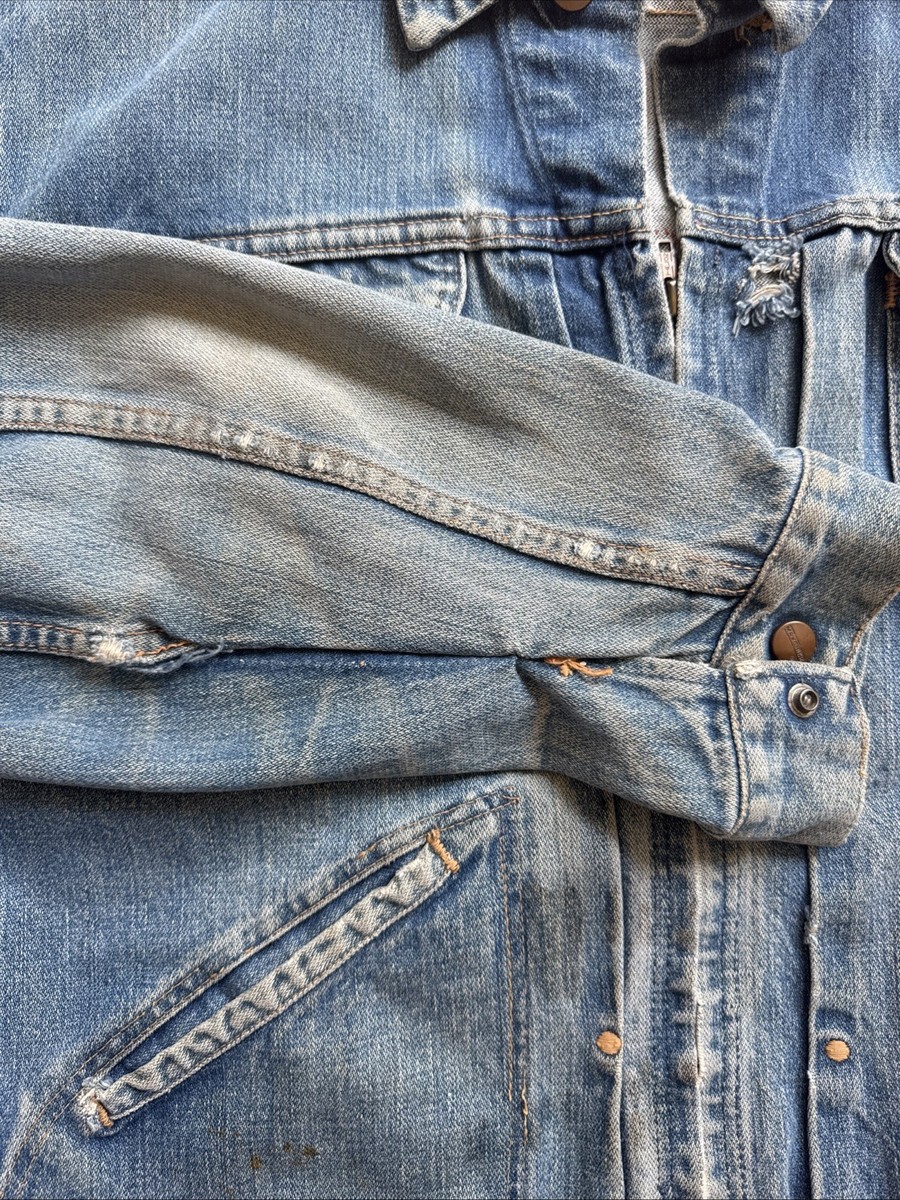 Vintage 60s Maverick 24MJZ Selvedge Zip Fader Denim Jacket 48 | eBay