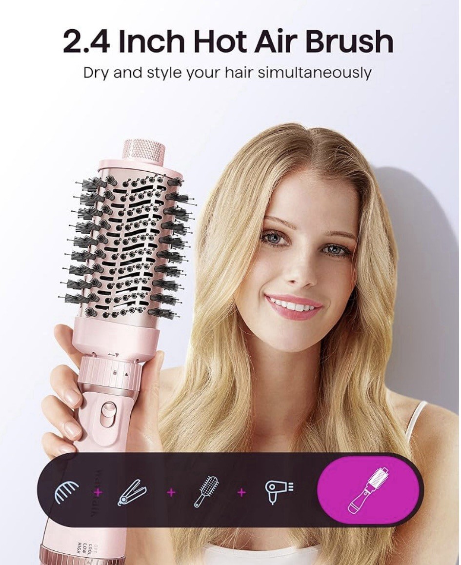 Wavytalk 5-in-1 Hair Dryer Brush Set Blowout, Paddle, Thermal