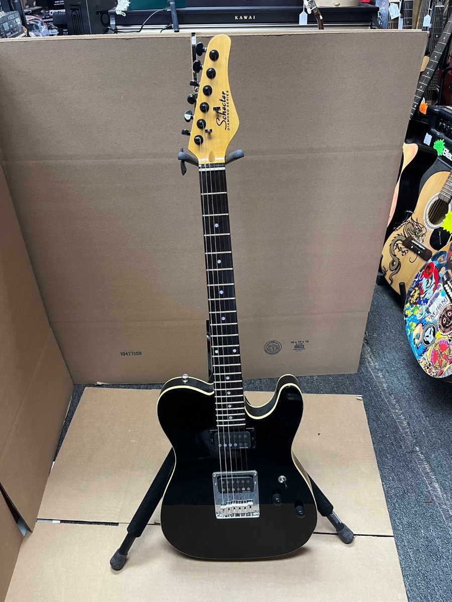 Schecter Telecasterスタイル エレキギター Schecter Diamond Series Tele Style HH Guitar (Black) | eBay