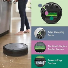 iRobot Roomba i3+ EVO Self-Emptying Robot Vacuum Cleaner - Black (I355020)