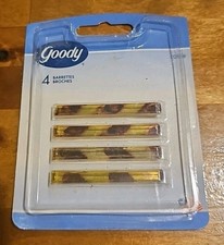 Vintage 2003 Goody Barrettes Tortoise 4 Pack 2  Hair Clips 02658 New Old Stock