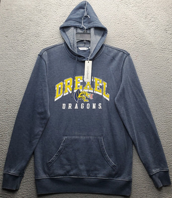 Drexel Dragons University Camp David Hoodie Basketball Unisex Small Blue Graphic