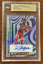 2022 Mouhamed Gueye 1/1 RC Auto Leaf Optichrome Mojo Purple Proof Hawks