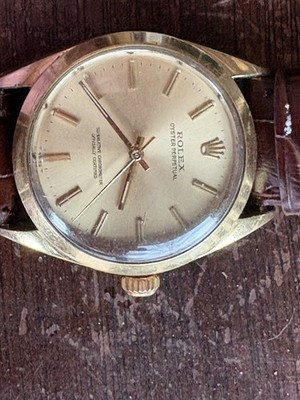 ROLEX OYSTER PERPETUAL 6634 GOLD CAPPED 34mm  AUTOMATIC WATCH.