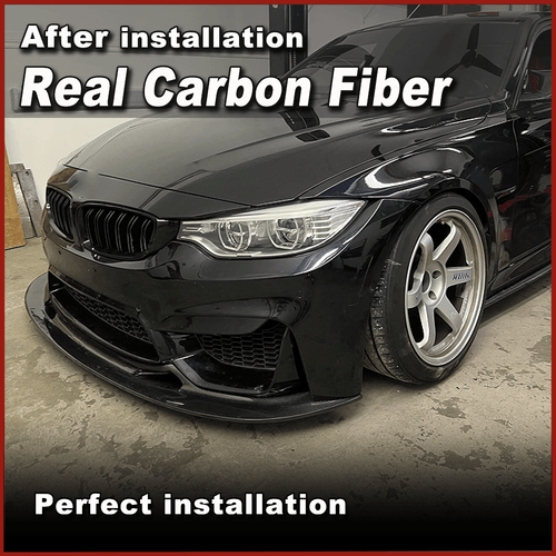 Alerón de parachoques delantero de carbono para BMW M4 F82 F83 F80 M3 2014-2019 - Imagen 3 de 9