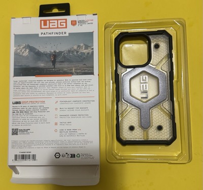 iphone 15 pro UAG Pathfinder Case for MagSafe -clear Ash 