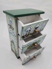 Delton Fine Collectibles Wooden 6’’ Mini Cottage Drawer Handpainted House — photo 7