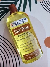 Hollywood Beauty Jumbo Tea Tree Premium Oil Hair Skin Scalp Full Size 16 Oz