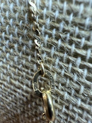 "Antiguo collar chino Celadón Jade 2"" Placa 14k" - Imagen 6 de 10