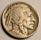 Buffalo Nickel; 1924D circulated, readable date and bold MM