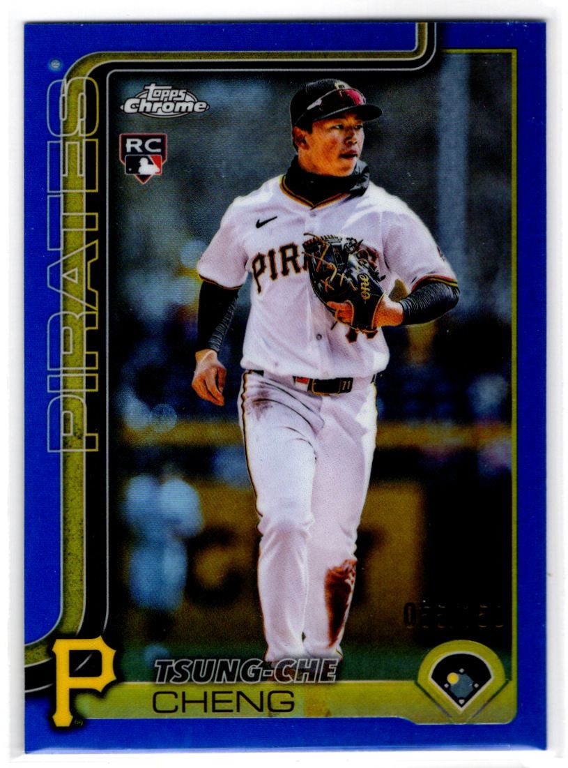 2025 Topps Chrome Update Blue Refractor #USC74 Tsung-Che Cheng Pirates /150