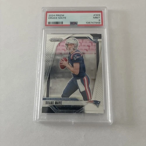 2024 Panini Prizm -Drake Maye #329 (RC) PSA 9 MINT