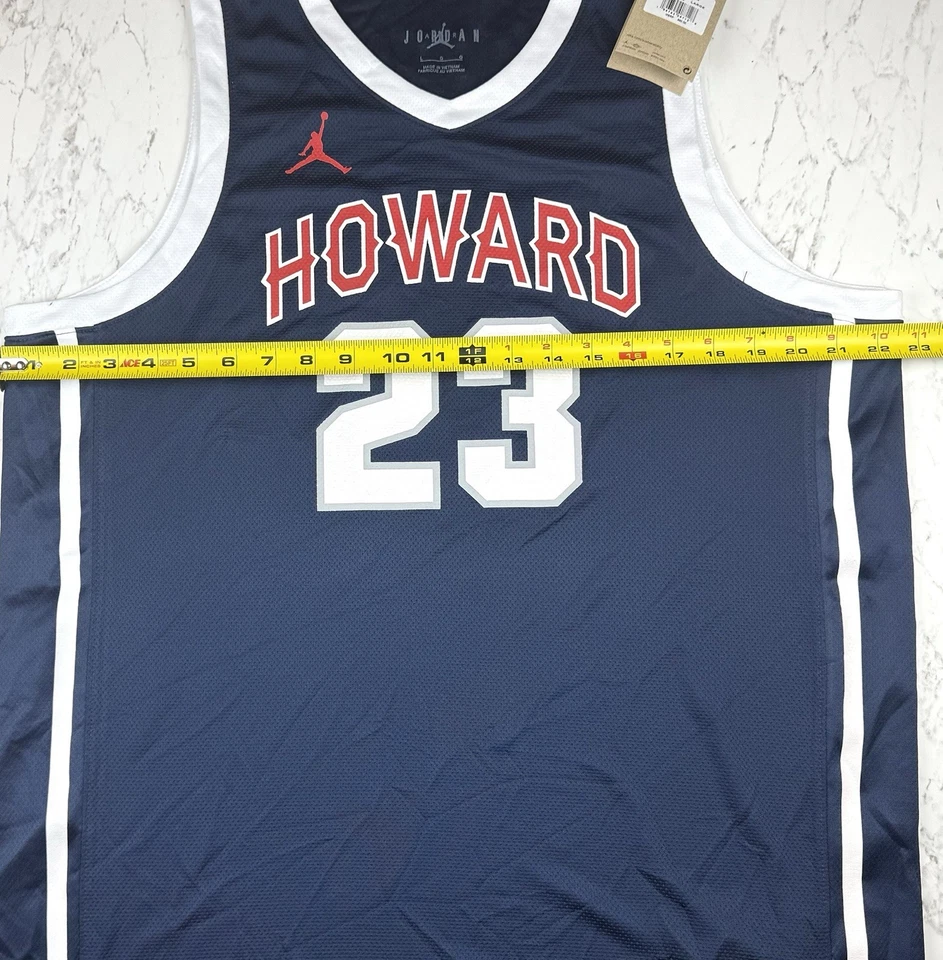 Camiseta de basquete Jordan Howard Bison #23 masculina grande nova com etiquetas NCAA - Imagem 3 de 4