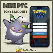 Pokémon PTC Go - Shiny Gengar Tricks & Treats - 80K Stardust✨Read Description✨