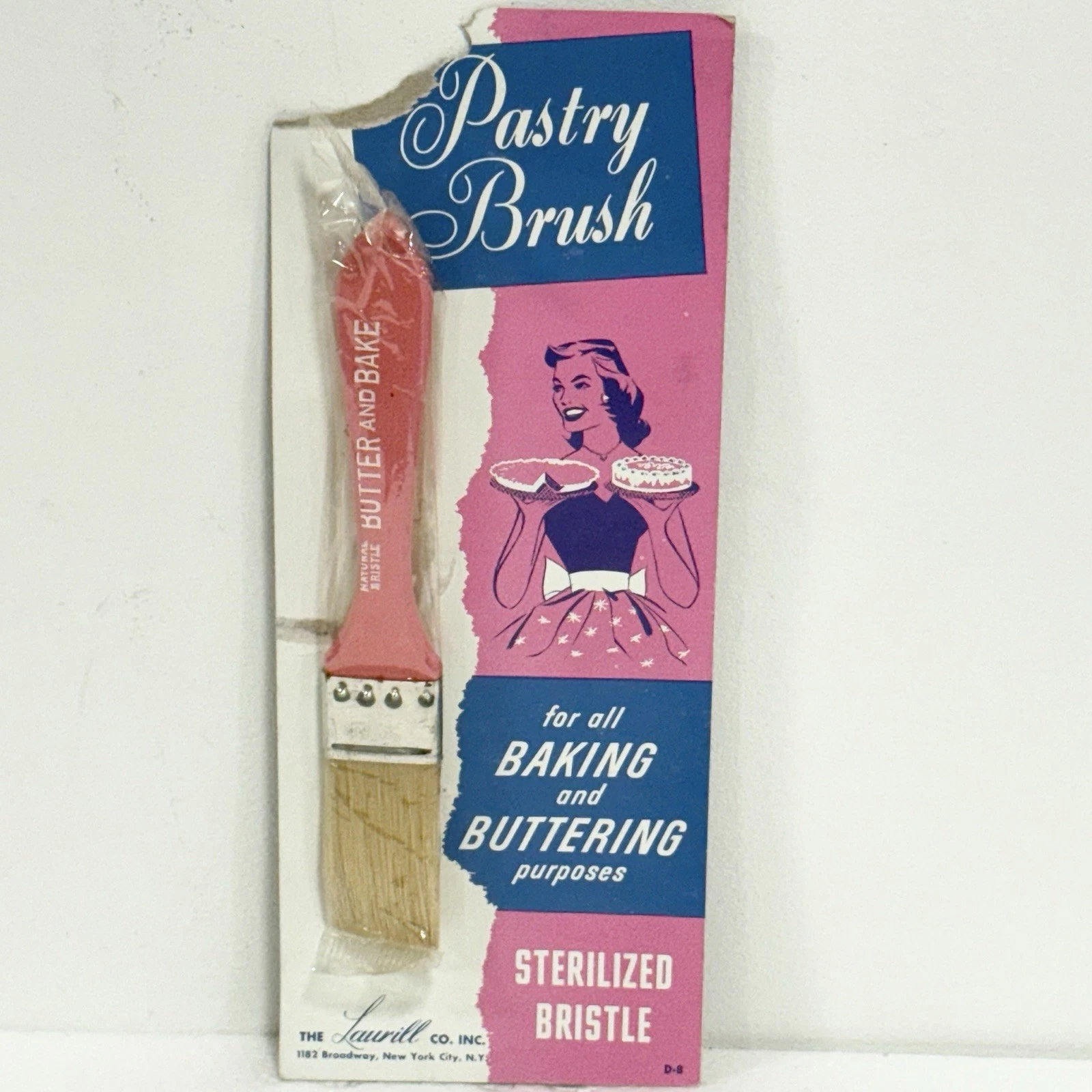 Laurill Pink Pastry Brush Natural Bristle Baking Buttering Vintage Retro Kitchen
Opens in a new wind