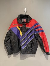 Vintage Yamaha Jacket Mens XL SMB-95 CMP-JT Snowmobile Racing Zip Up Coat Vmax