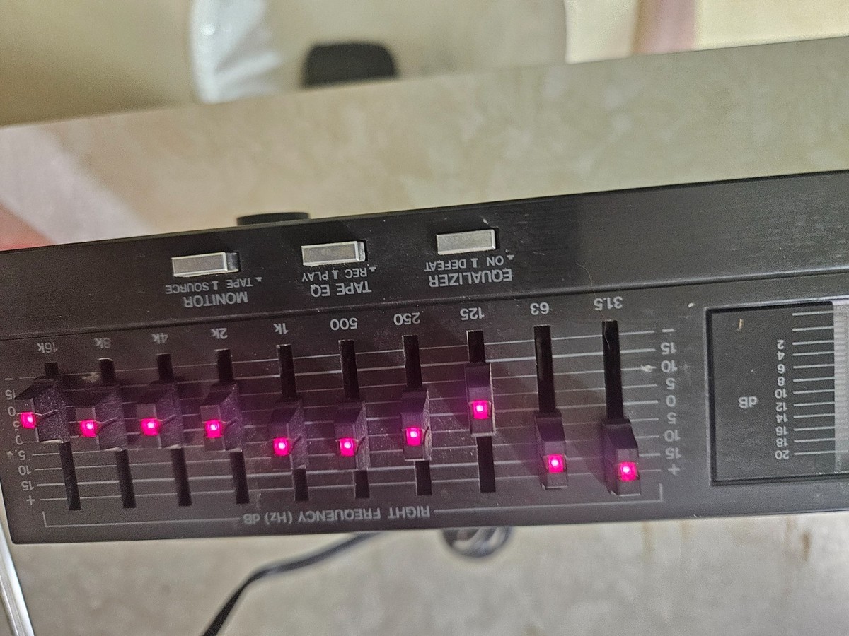 ADC Ss-100sl Sound Shaper EQ 10 Band Stereo Graphic Equalizer for 