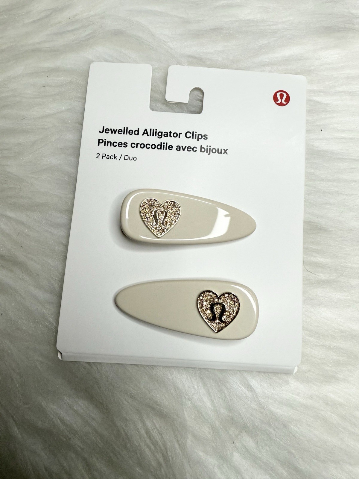 Lululemon Alligator Hair Clips 2 Pack LTIV GOLD New