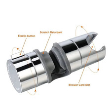 Universal Adjustable Shower Rail Head Slider Holder
