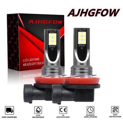 2X LED Fog Light Bulbs H8 H11 Foglights Bulb White 10000K High Power Lamps Combo