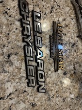 Chrysler LeBaron Car Emblem Badge Vintage Original
