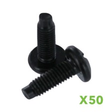 50 pack Server Rack Screws 3/8" Pan Phillips 10-32 Stainless Steel 19" Rack